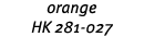 orange HK 281-027 