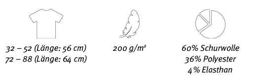  , , ,32   52 (L nge: 56 cm) 72   88 (L nge: 64 cm),200 g m2,60% Schurwolle 36% Polyester 4% Elasthan