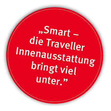  Smart   die Traveller Innenausstattung bringt viel unter 