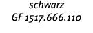 schwarz GF 1517 666 110 