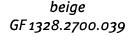 beige GF 1328 2700 039 