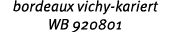 bordeaux vichy kariert WB 920801