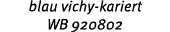 blau vichy kariert WB 920802