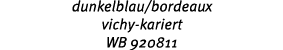 dunkelblau/bordeaux vichy kariert WB 920811