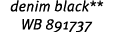 denim black** WB 891737