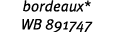 bordeaux* WB 891747
