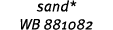 sand* WB 881082