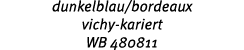 dunkelblau/bordeaux vichy kariert WB 480811