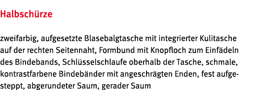 Halbsch rze zweifarbig, aufgesetzte Blasebalgtasche mit integrierter Kulitasche auf der rechten Seitennaht, Formbund    