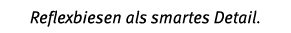 Reflexbiesen als smartes Detail.