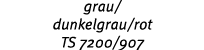 grau/ dunkelgrau/rot TS 7200/907 