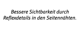 Bessere Sichtbarkeit durch Reflexdetails in den Seitenn hten 