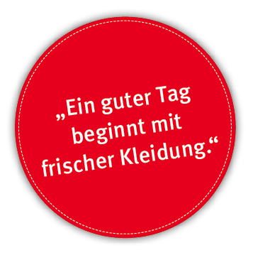  Ein guter Tag beginnt mit frischer Kleidung 