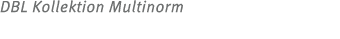 DBL Kollektion Multinorm