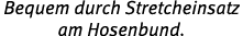 Bequem durch Stretcheinsatz am Hosenbund.