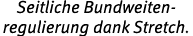Seitliche Bundweiten regulierung dank Stretch. 