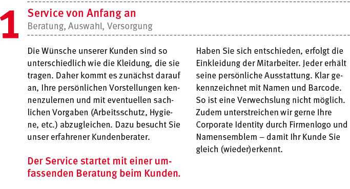 Die W nsche unserer Kunden sind so unterschiedlich wie die Kleidung, die sie tragen  Daher kommt es zun chst darauf a   