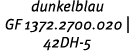 dunkelblau GF 1372.2700.020 | 42DH 5 