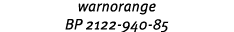 warnorange BP 2122 940 85