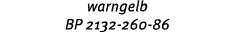 warngelb BP 2132 260 86