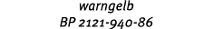 warngelb BP 2121 940 86