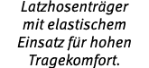 Latzhosentr ger mit elastischem Einsatz f r hohen Tragekomfort 