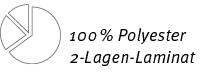 100 % Polyester 2-Lagen-Lamina